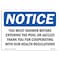 Signmission OSHA Notice, 5" Height, You Must Shower Before Entering The Pool Sign, 7" X 5", Landscape OS-NS-D-57-L-19099 - alternate 1